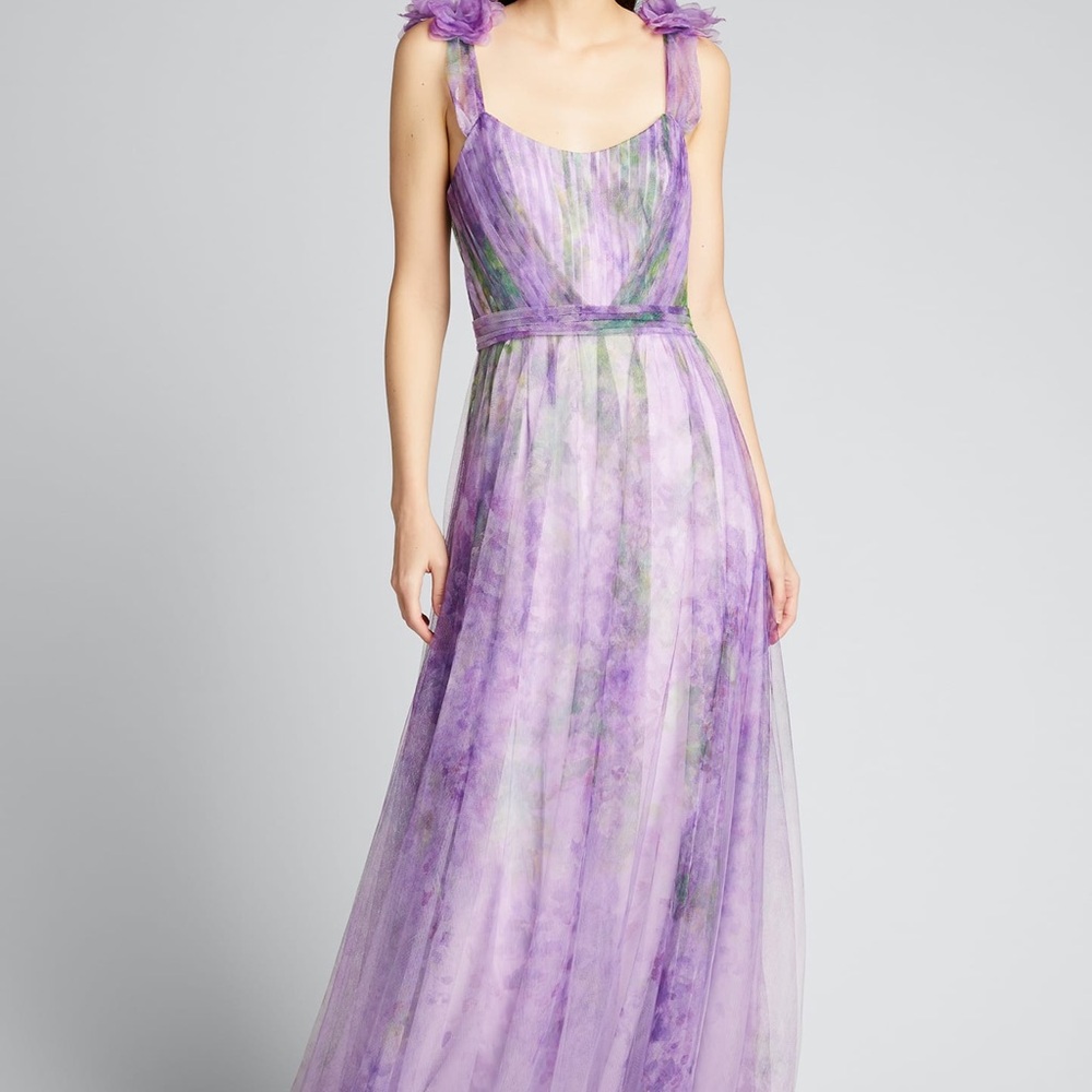 Marchesa Notte Elegant Purple Gown
